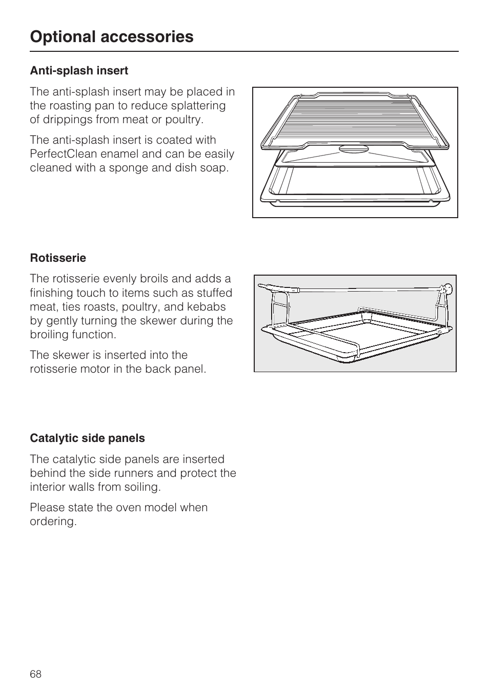 Optional accessories | Miele H 4684 B User Manual | Page 68 / 76