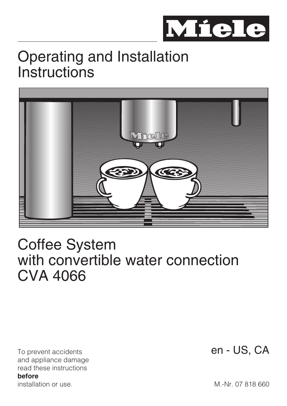 Miele CVA 4066 User Manual | 76 pages