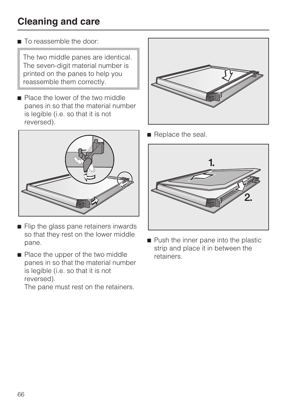 Cleaning and care | Miele H 5688 BP EN User Manual | Page 66 / 84