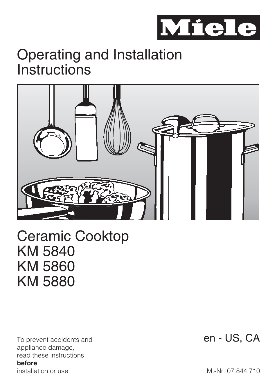 Miele KM 5860 User Manual | 56 pages