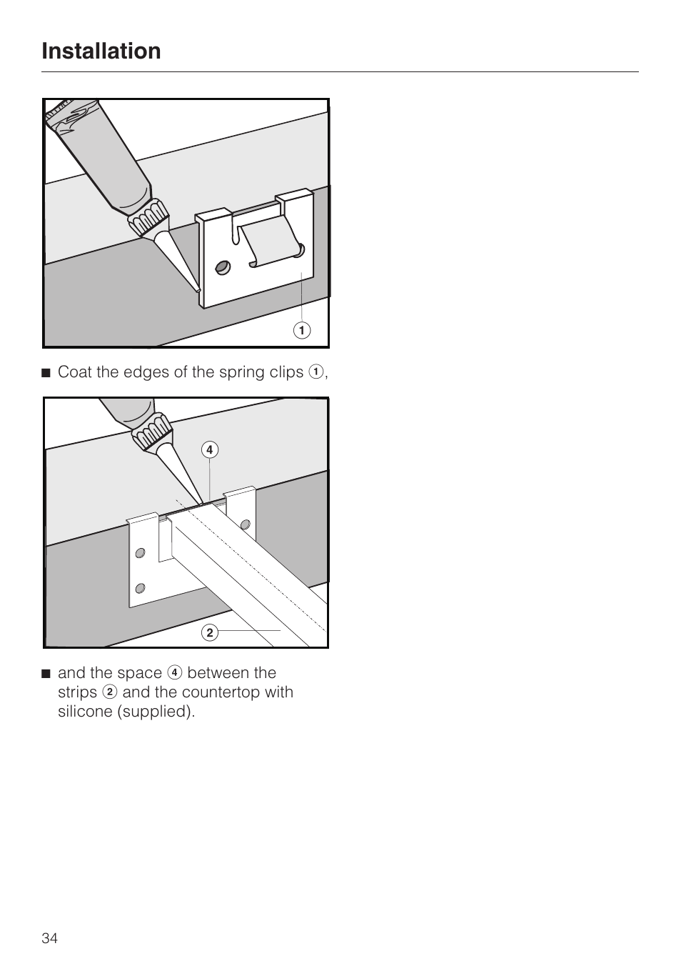 Installation | Miele INDUCTION WOK CS 1223 User Manual | Page 34 / 40