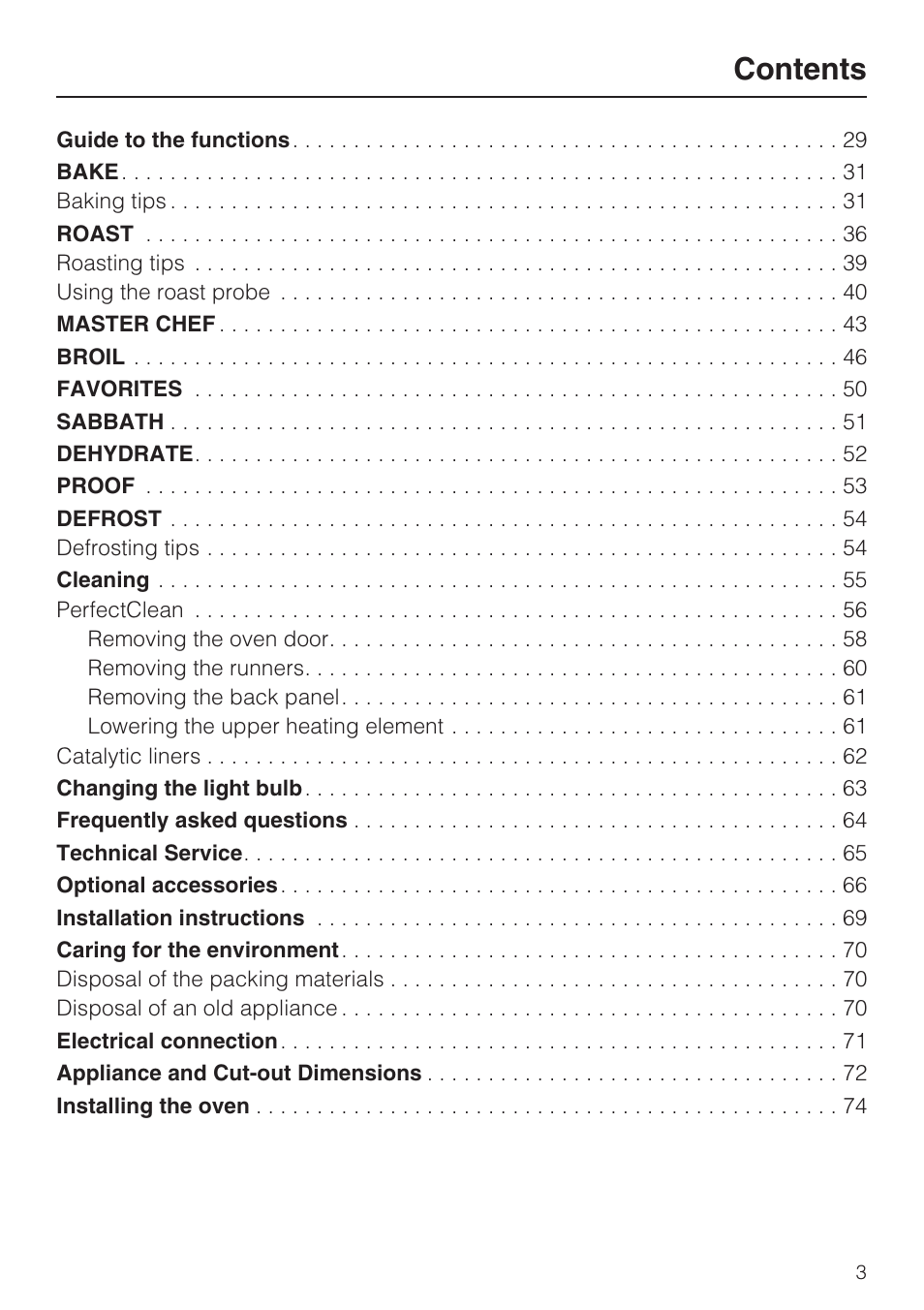 Miele H4780B User Manual | Page 3 / 76