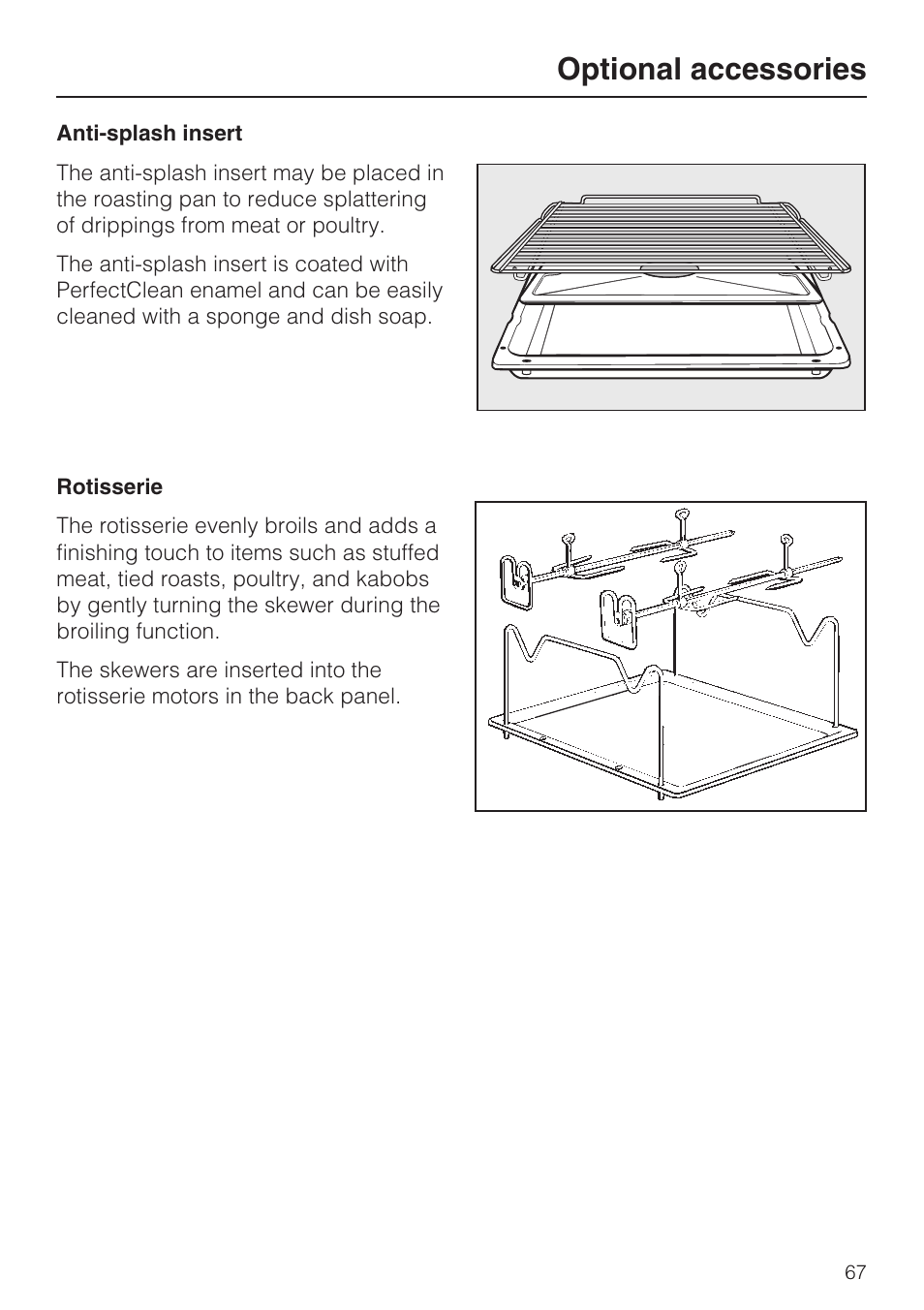 Optional accessories | Miele H4780B User Manual | Page 67 / 76