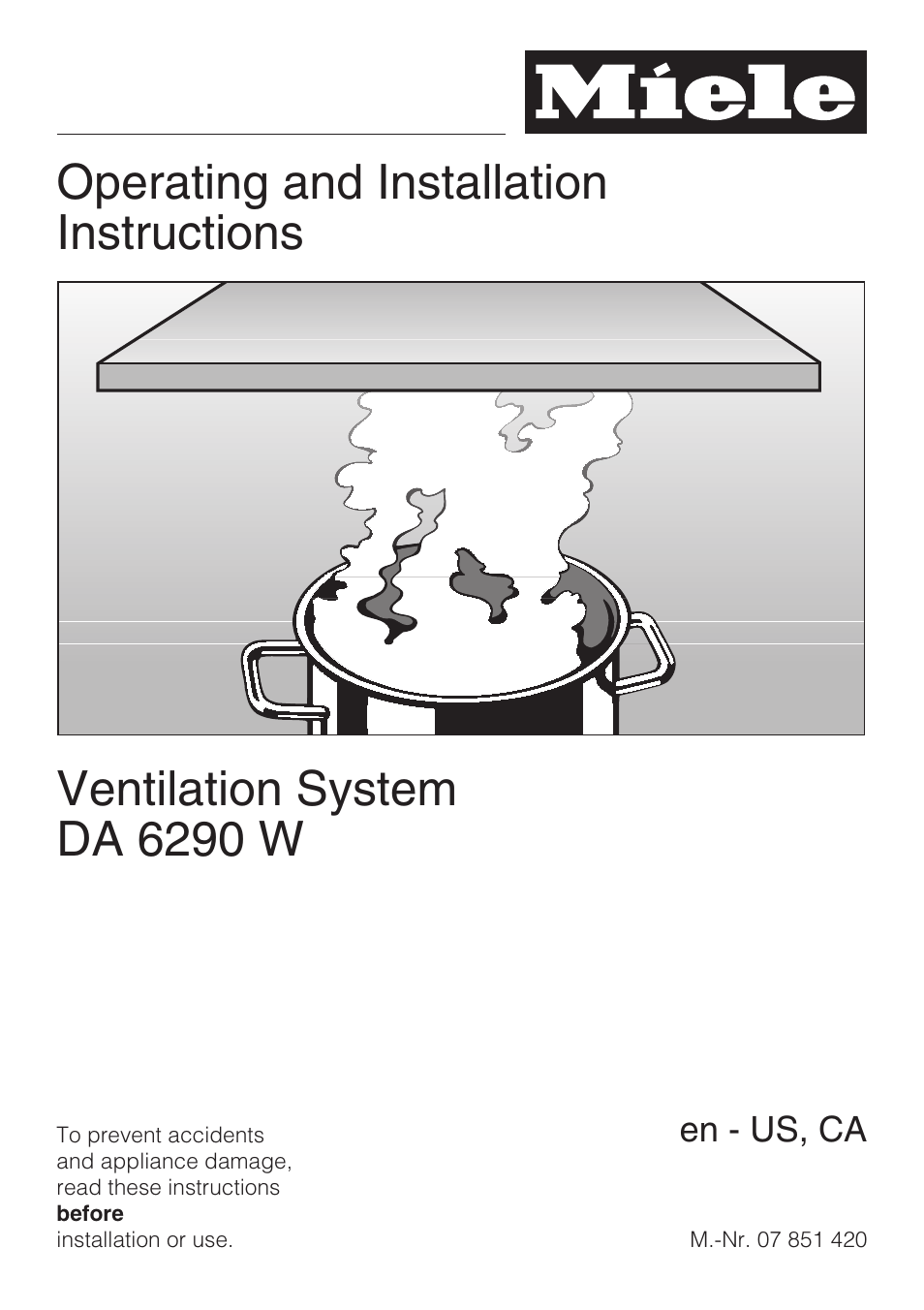 Miele DA 6290 W User Manual | 36 pages