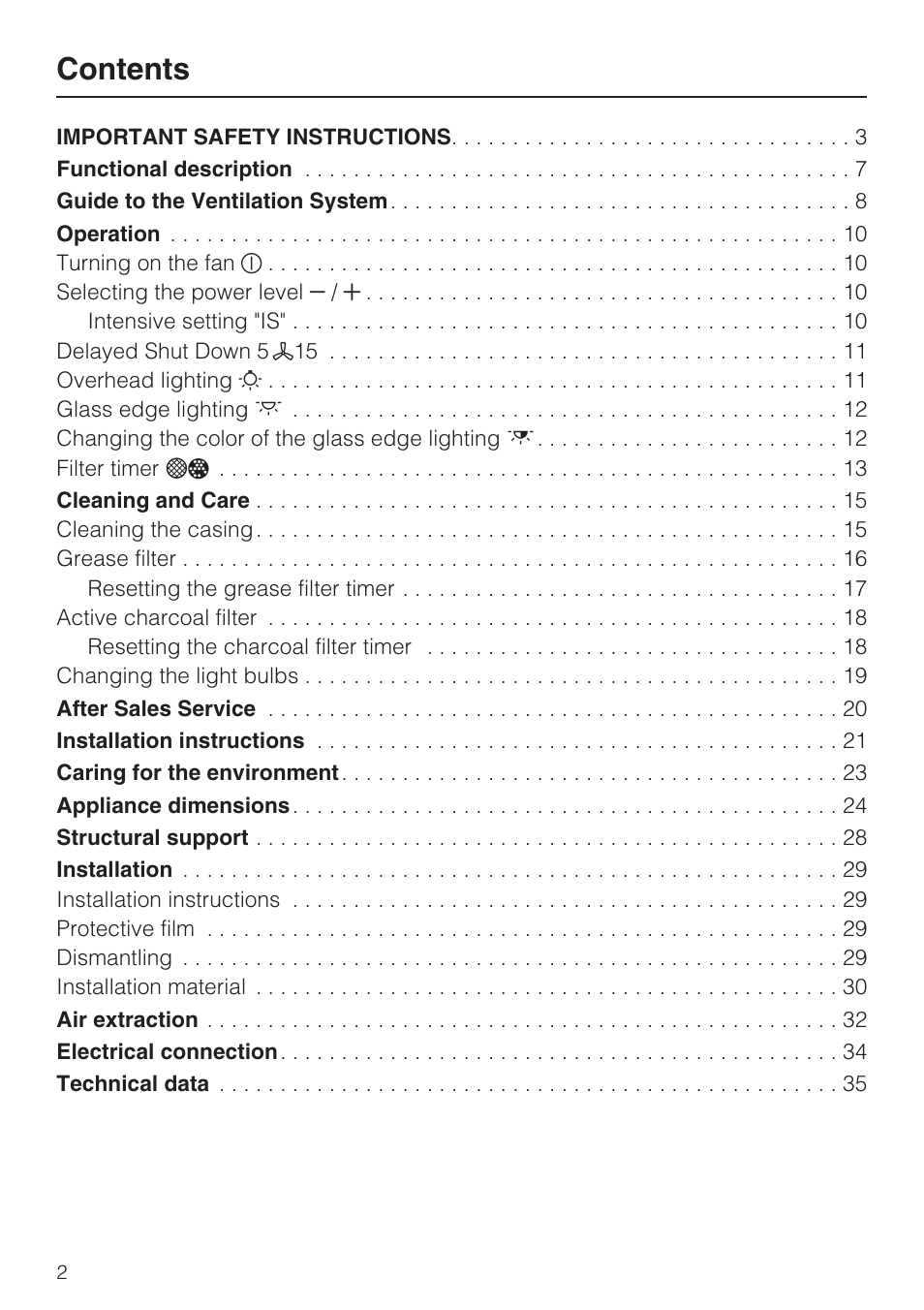 Miele DA 6290 W User Manual | Page 2 / 36