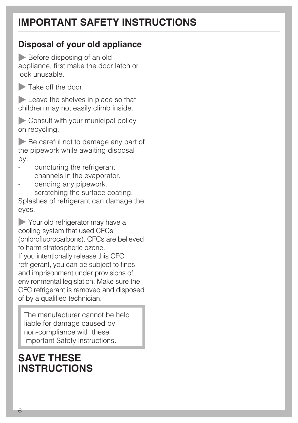 Miele K1911SF User Manual | Page 6 / 56
