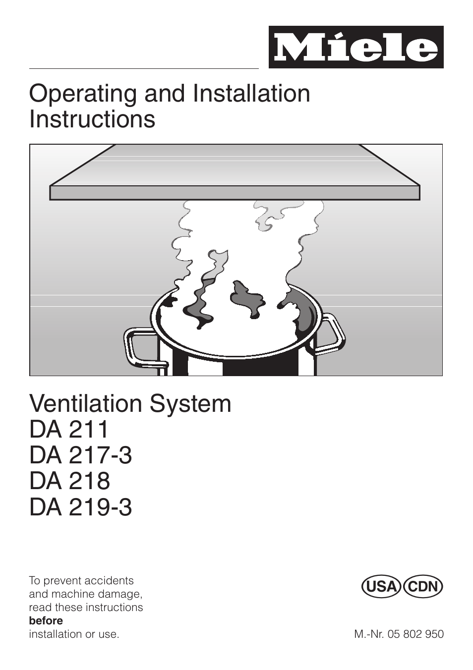 Miele DA 219-3 User Manual | 44 pages