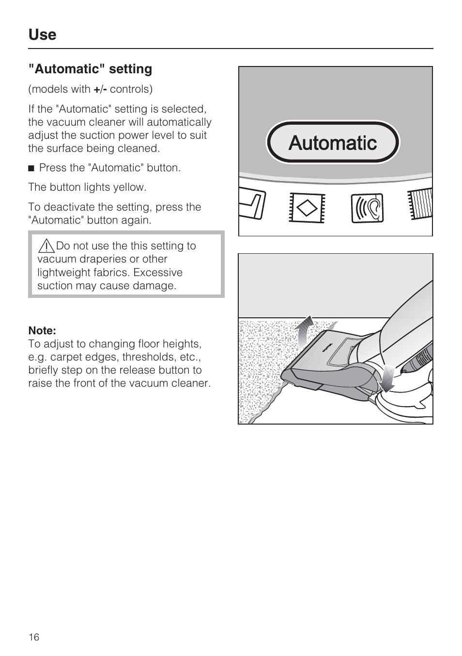 Miele S 7000 User Manual | Page 16 / 40