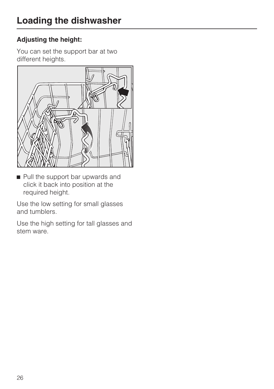 Loading the dishwasher | Miele G 5975 User Manual | Page 26 / 84