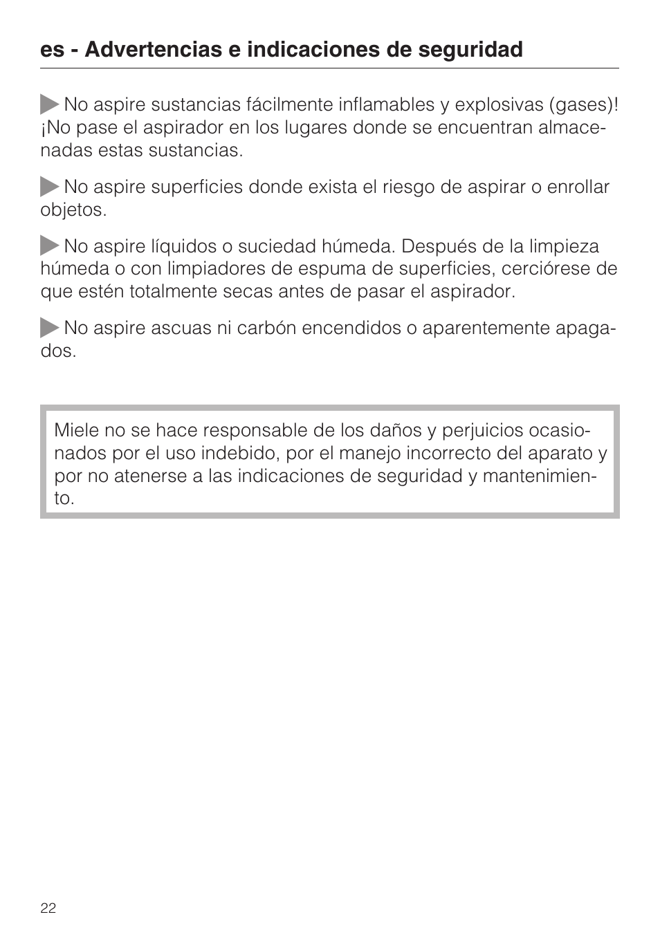 Miele TURBO MINI STB 101 User Manual | Page 22 / 56