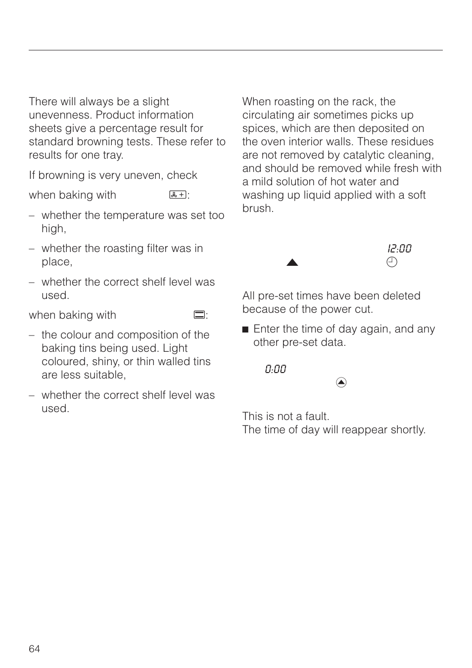 Problem solving guide | Miele H 4150 User Manual | Page 64 / 76