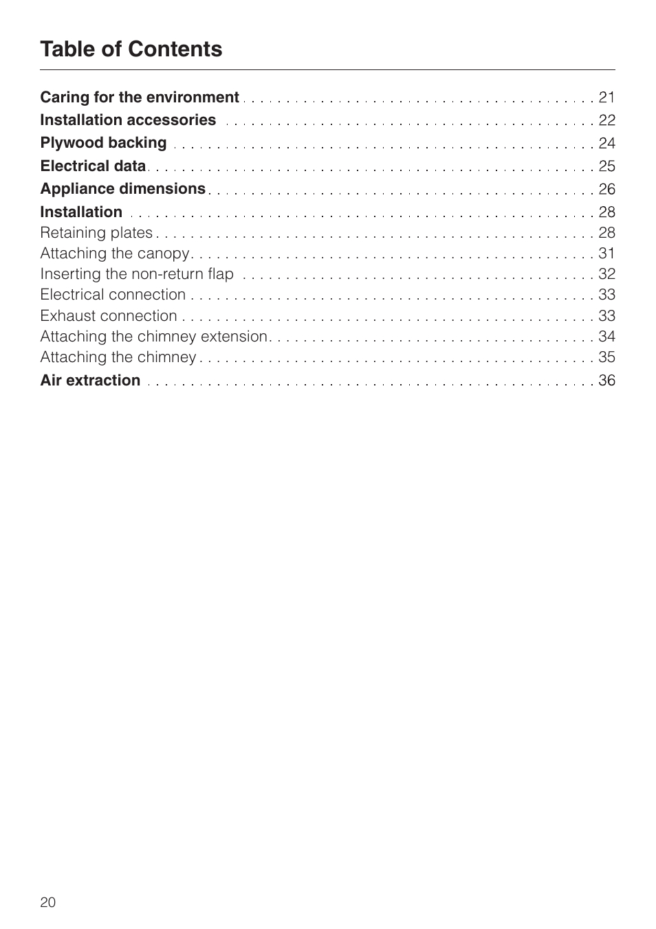 Miele DA 229-2 User Manual | Page 20 / 40