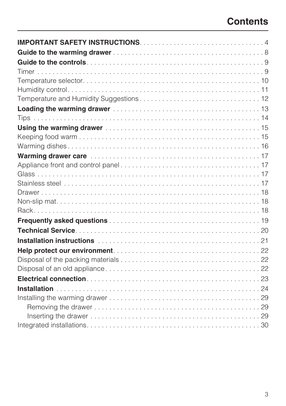 Miele ESW 4811 User Manual | Page 3 / 32
