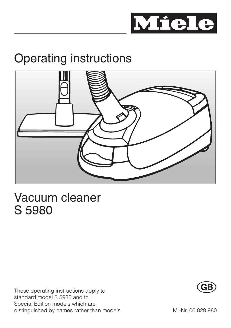Miele S 5980 User Manual | 36 pages