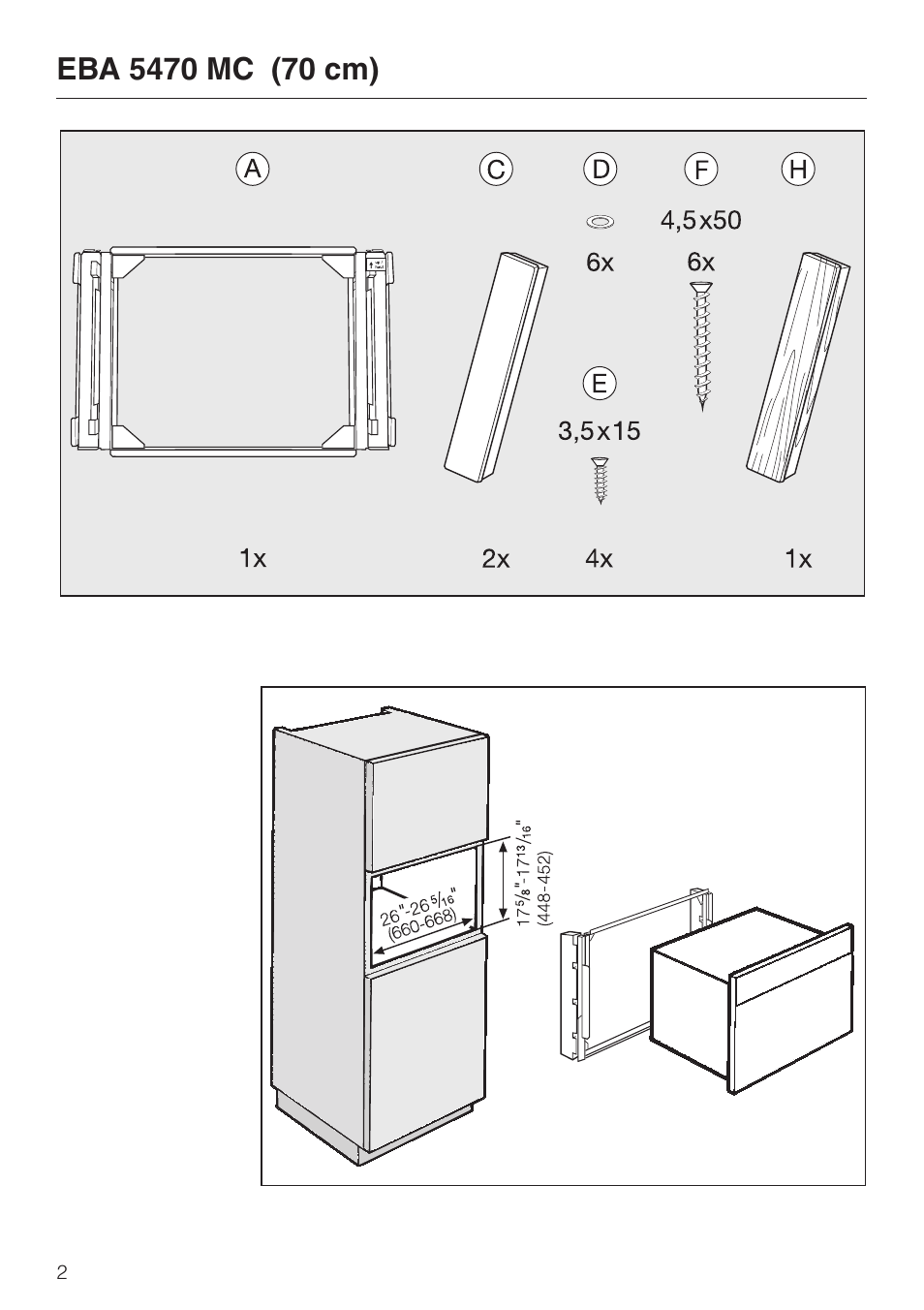 Miele EBA 5470 MC User Manual | Page 2 / 16