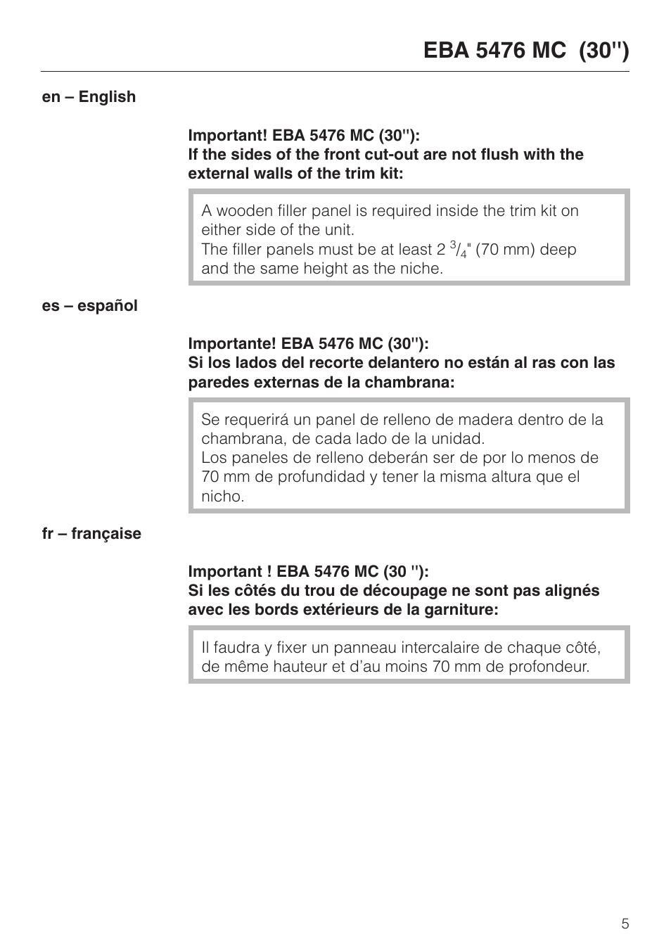 Miele EBA 5470 MC User Manual | Page 5 / 16