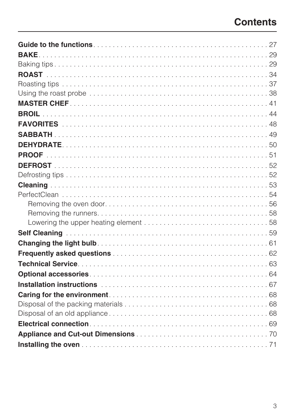 Miele H4780BP User Manual | Page 3 / 76