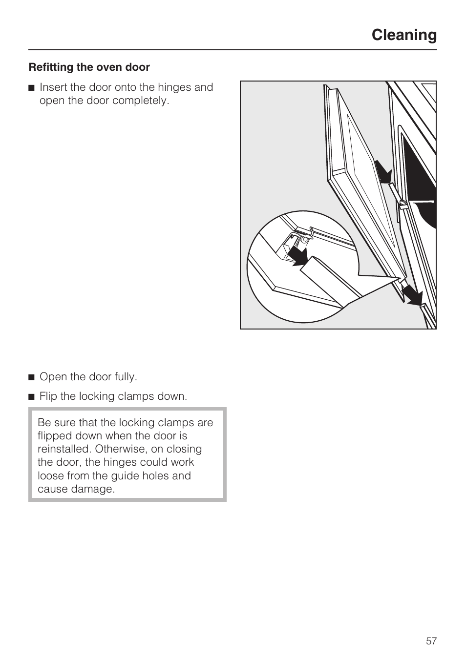 Cleaning | Miele H4780BP User Manual | Page 57 / 76