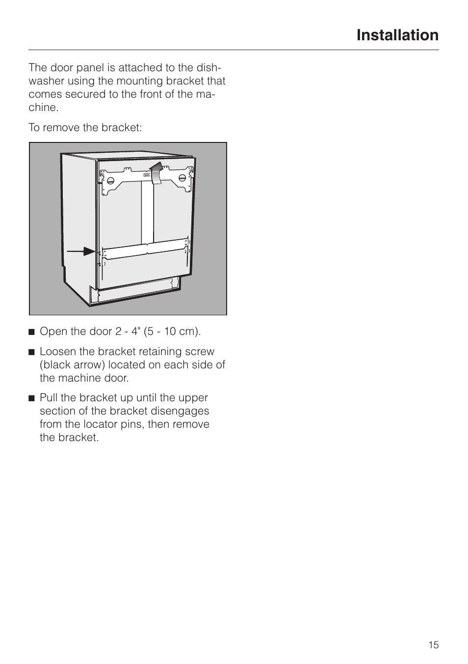 Installation | Miele HG01 User Manual | Page 15 / 36