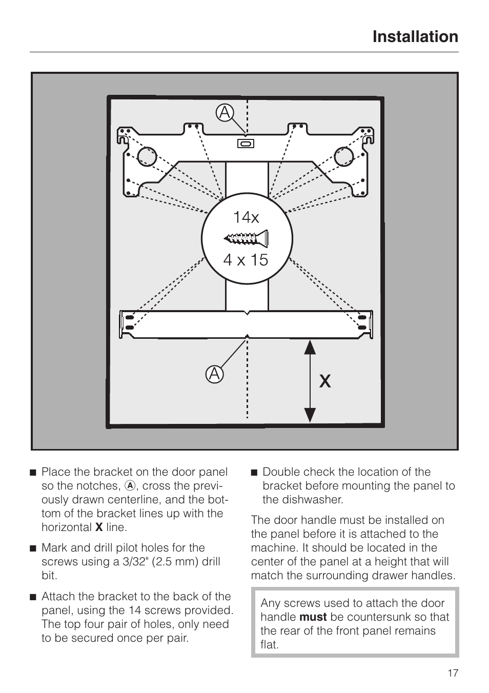 Installation | Miele HG01 User Manual | Page 17 / 36