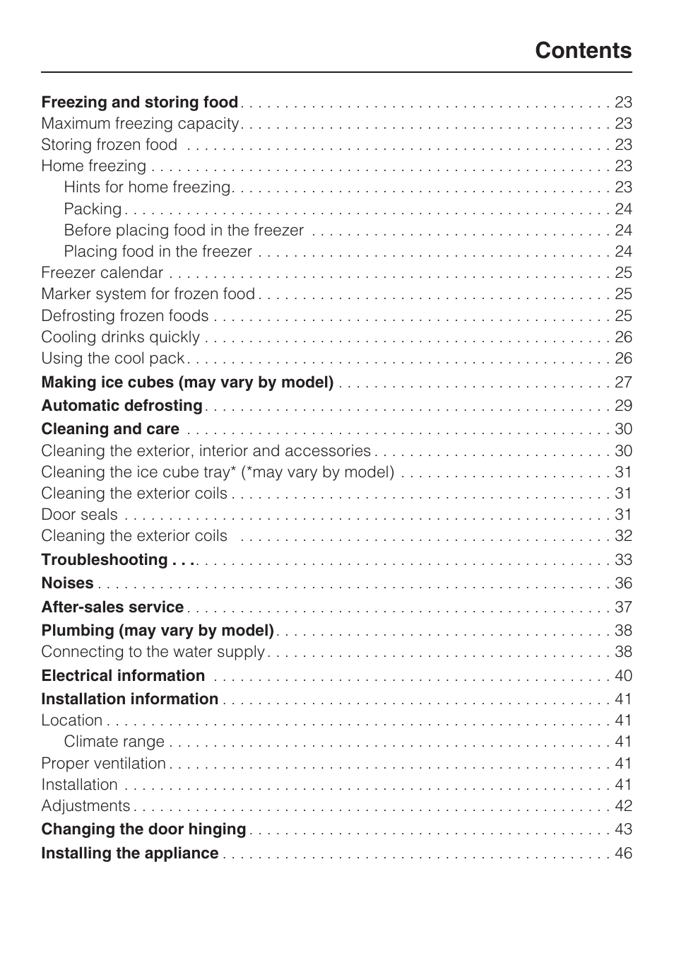 Miele KFN 8992 SD ED User Manual | Page 3 / 48
