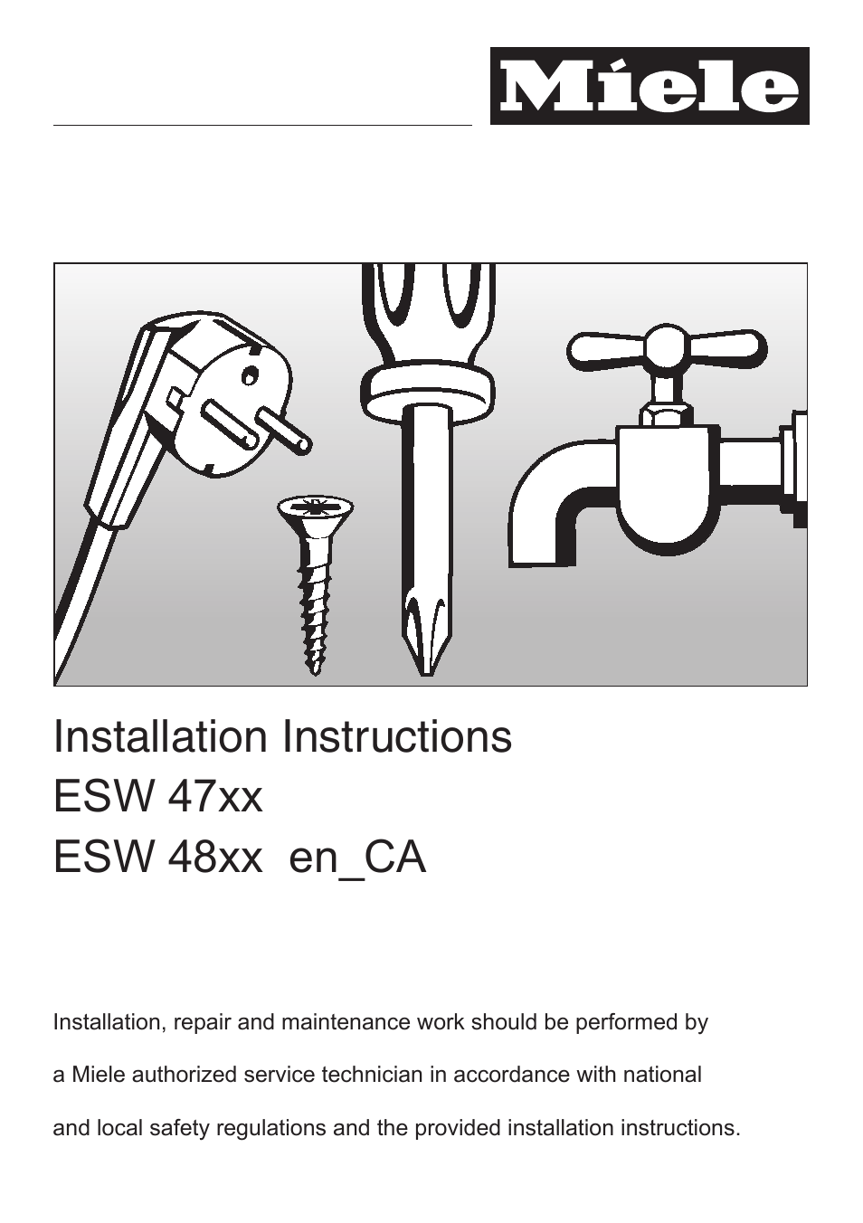 Miele ESW 48XX EN_CA User Manual | 11 pages
