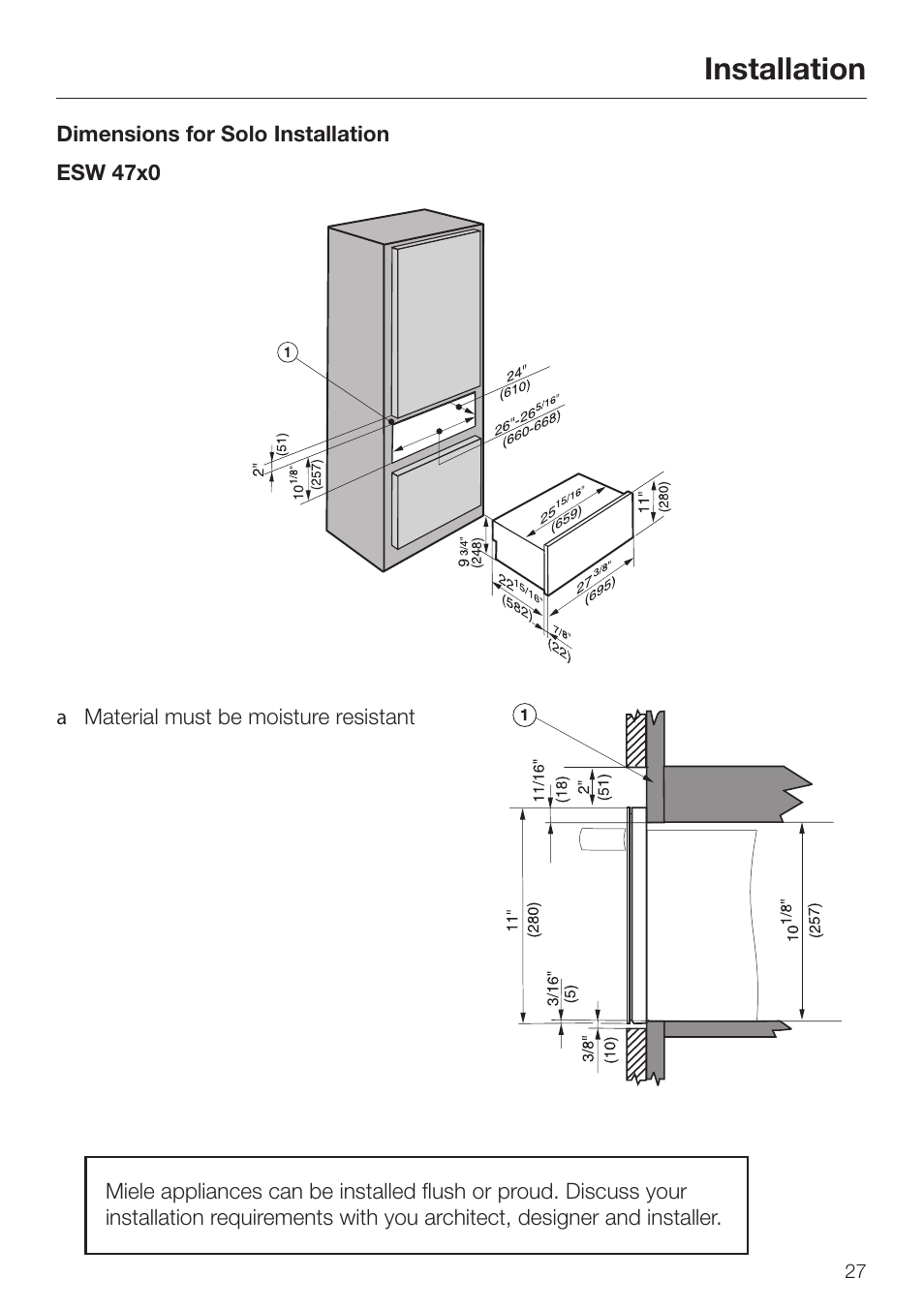 Installation | Miele ESW 48XX EN_CA User Manual | Page 4 / 11