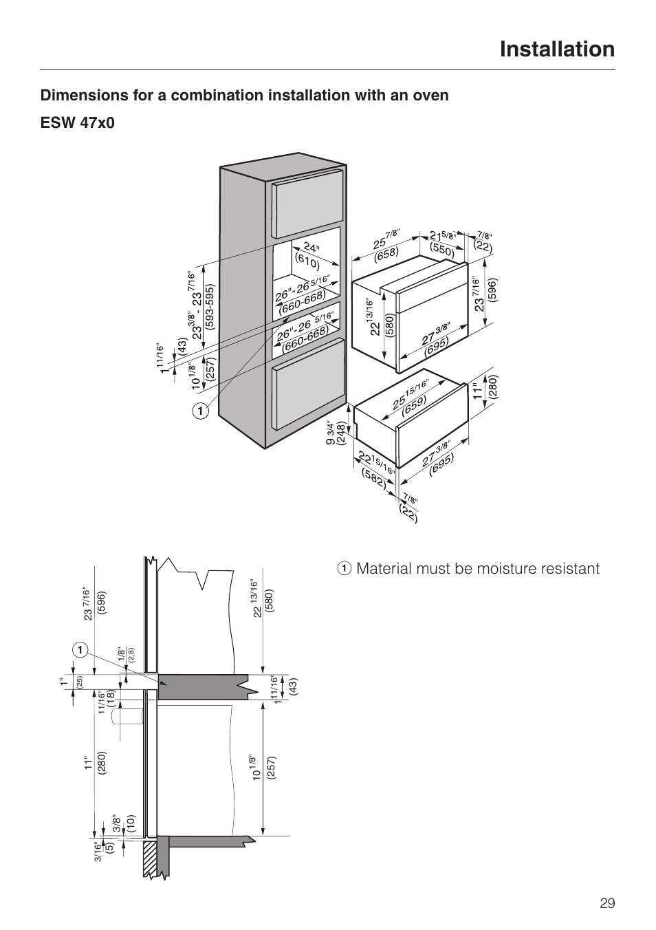 Installation | Miele ESW 48XX EN_CA User Manual | Page 6 / 11