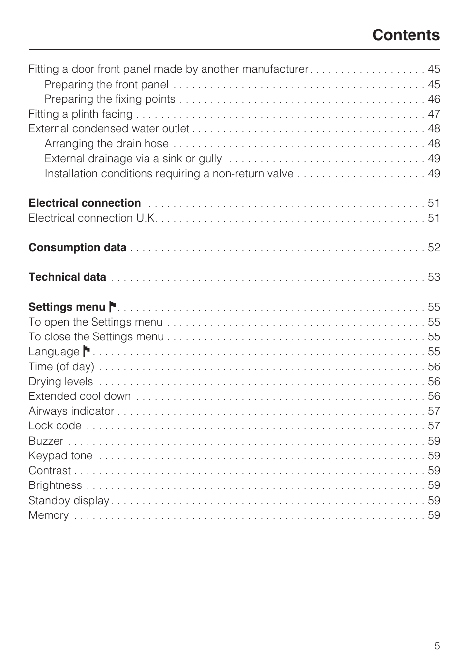 Miele T 4839 Ci User Manual | Page 5 / 60