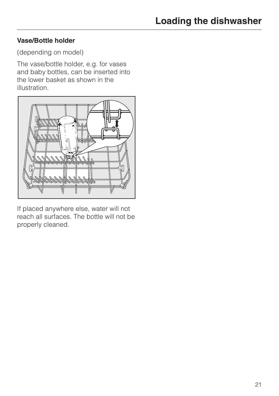 Loading the dishwasher | Miele ADVANTA G 1180 User Manual | Page 21 / 56