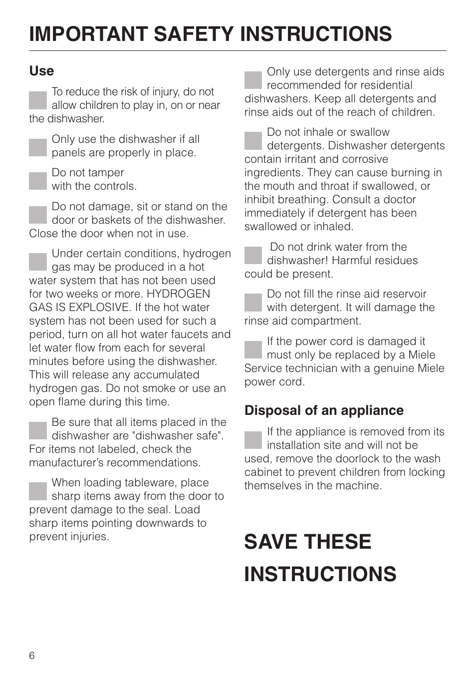 Miele ADVANTA G 1180 User Manual | Page 6 / 56