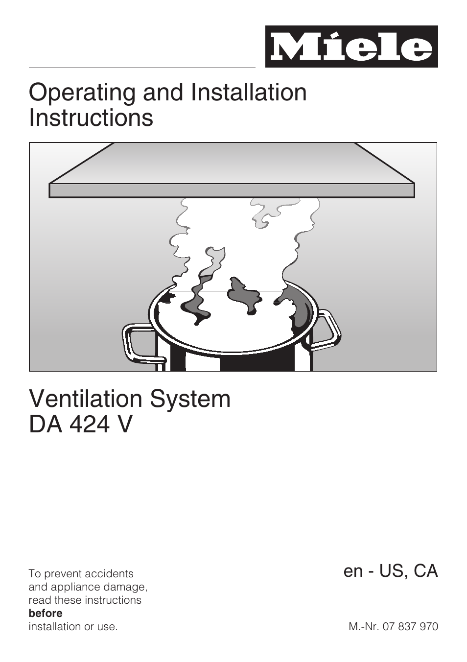 Miele DA 424 V User Manual | 36 pages