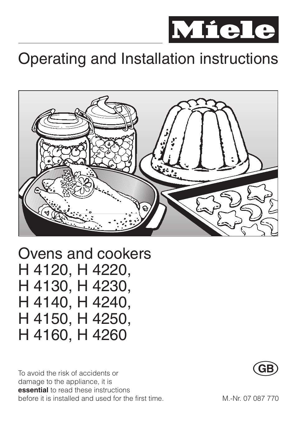 Miele H 4140 User Manual | 72 pages