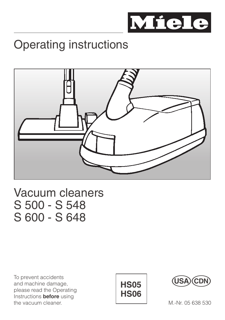 Miele S 600 - S 648 User Manual | 48 pages