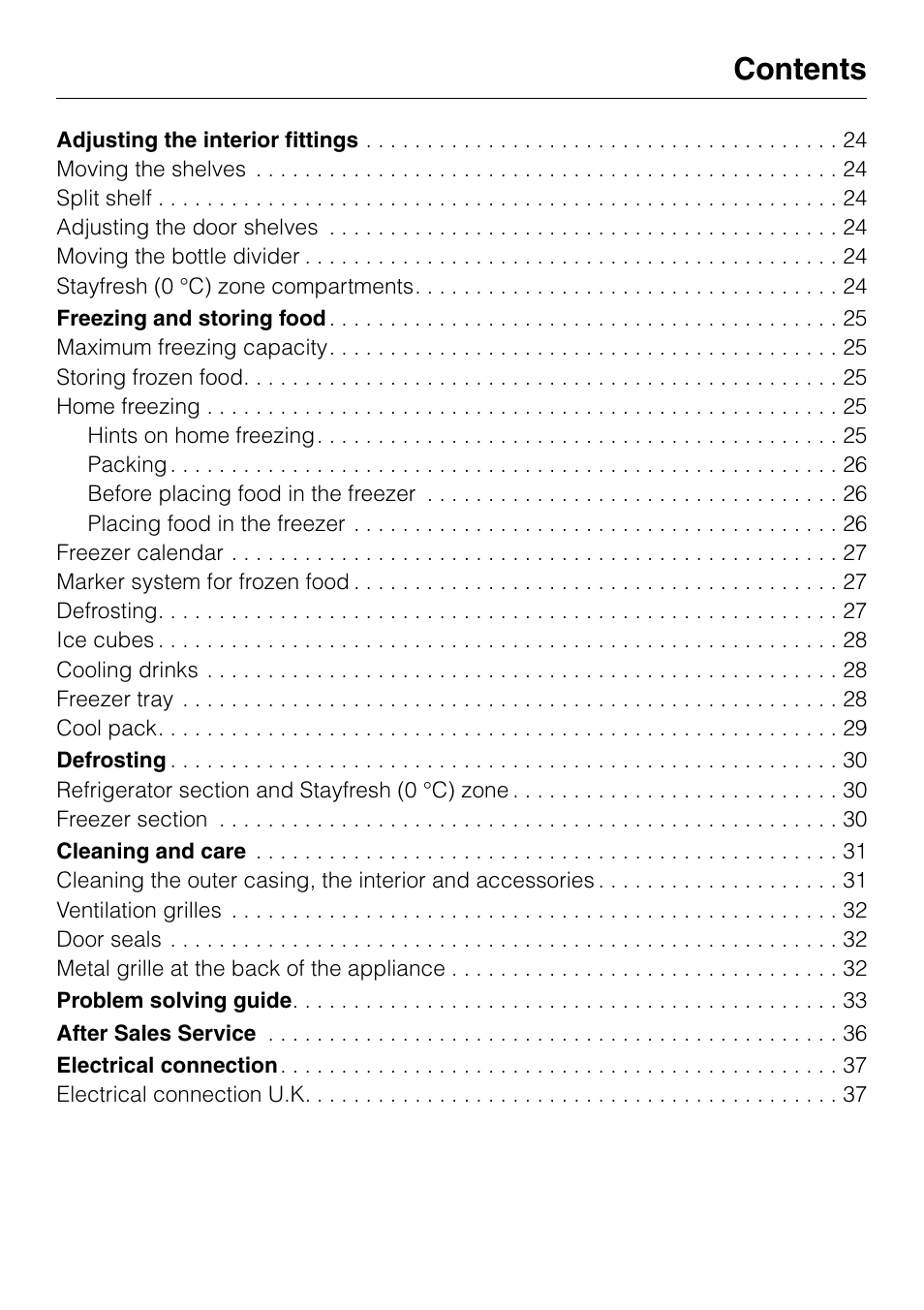 Miele KF 7540 SN User Manual | Page 3 / 48