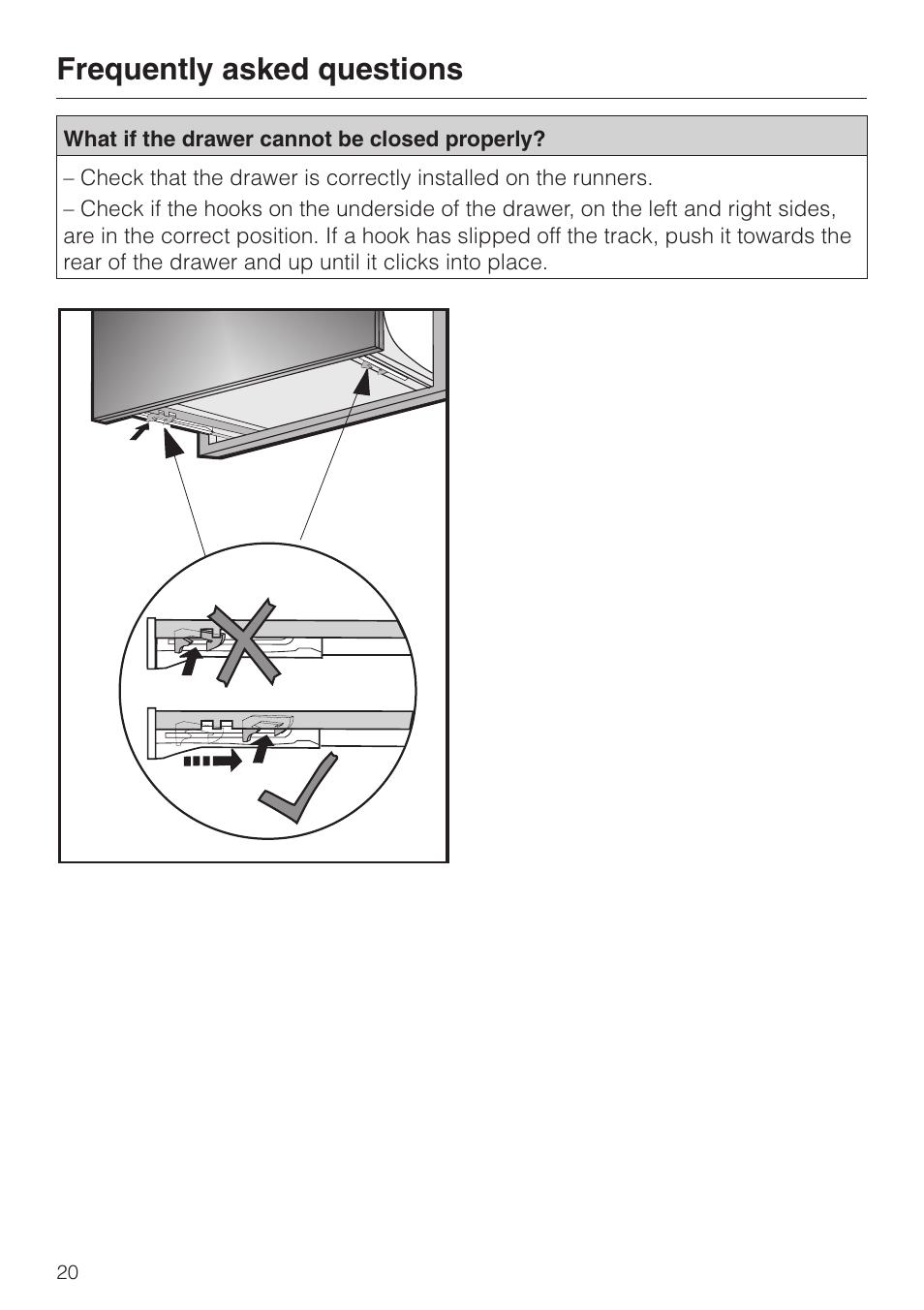 Frequently asked questions | Miele ESW4710 User Manual | Page 20 / 36