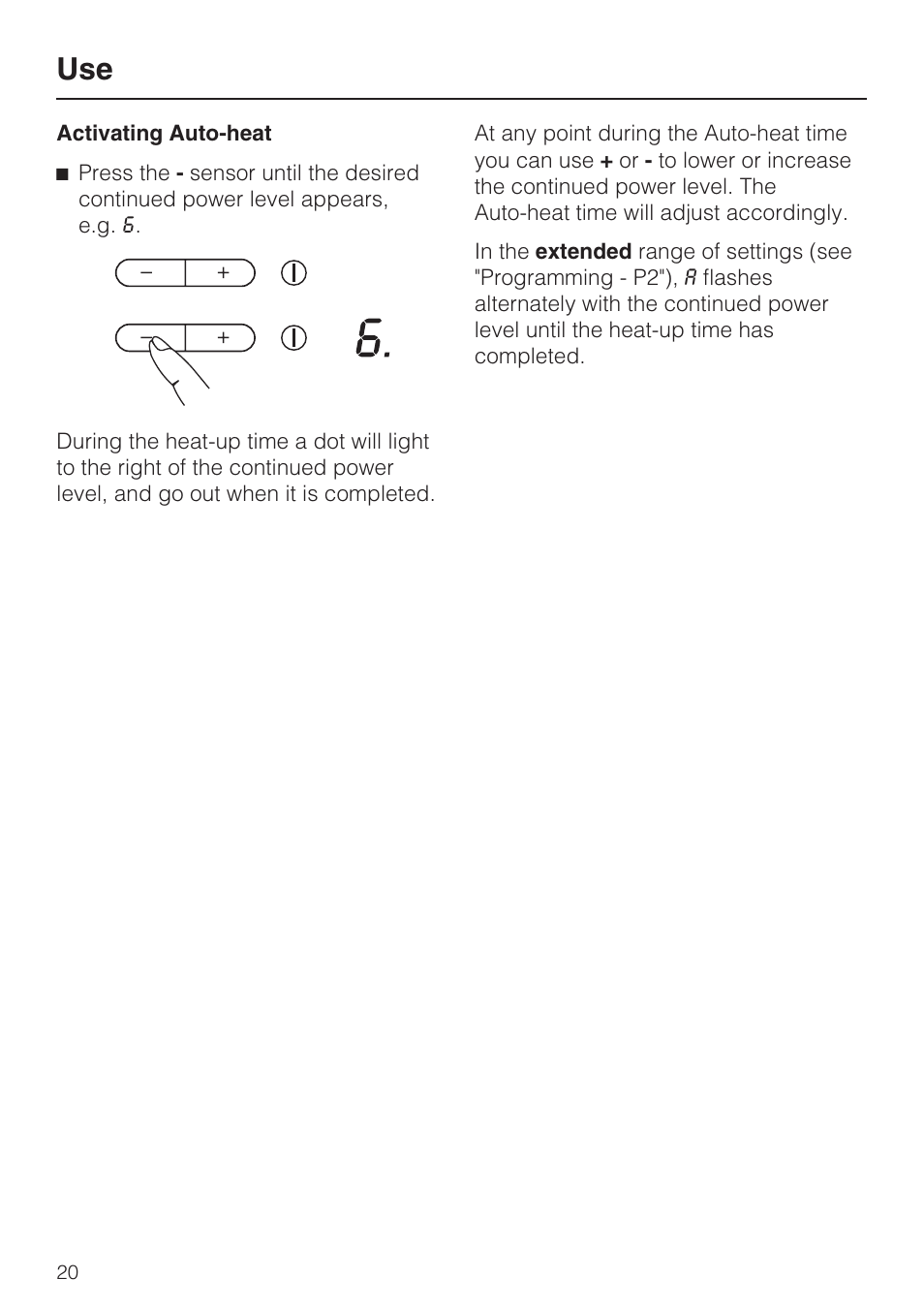 Miele KM 5758 User Manual | Page 20 / 52