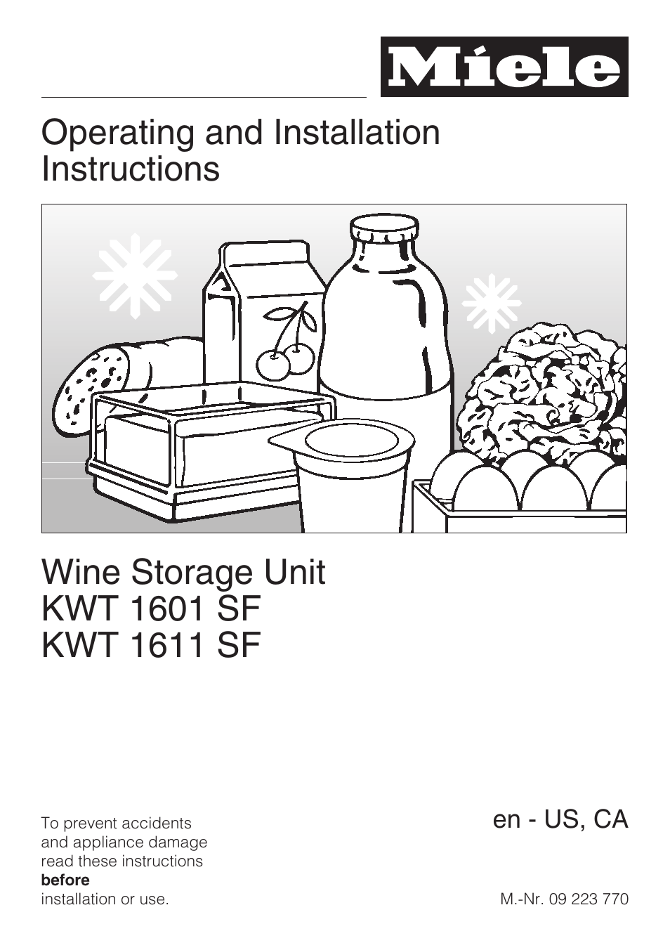 Miele KWT1611SF User Manual | 60 pages