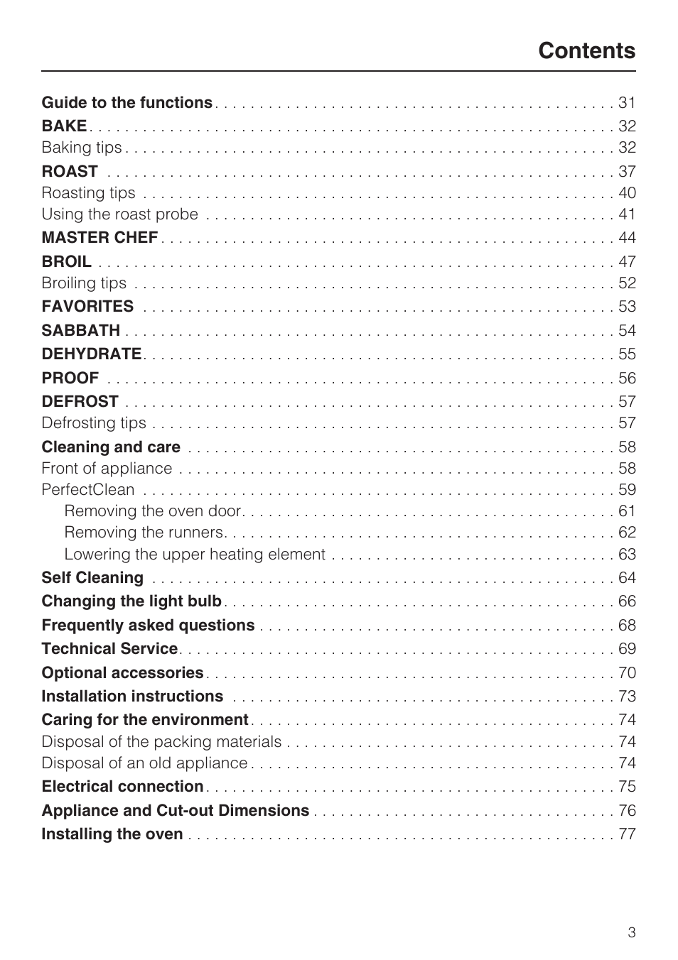 Miele H 4894 BP2 User Manual | Page 3 / 80