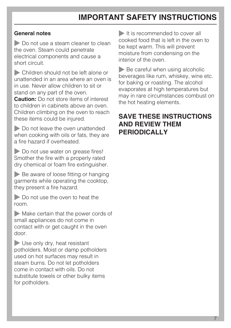 Important safety instructions | Miele H 4894 BP2 User Manual | Page 7 / 80