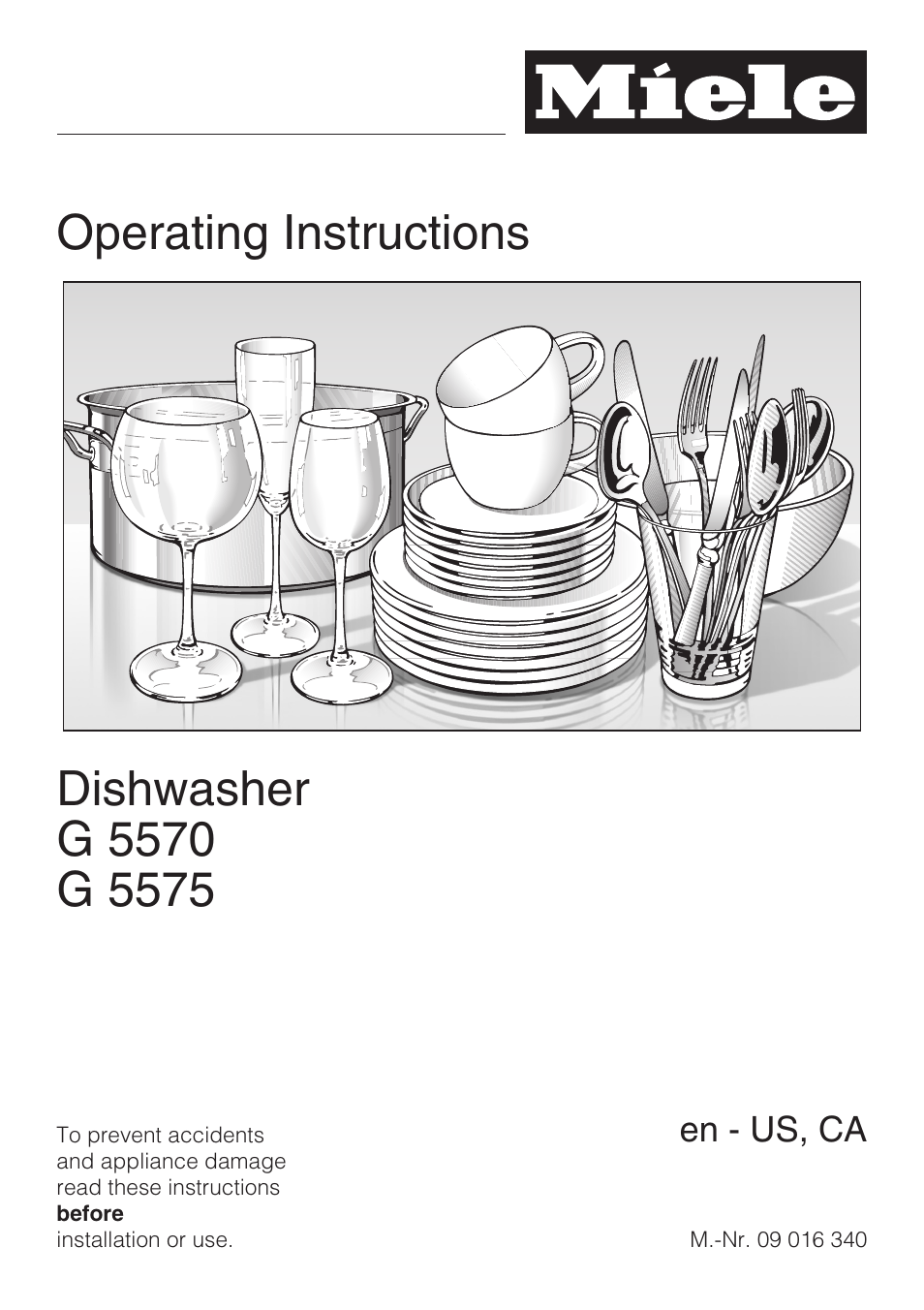 Miele G 5575 User Manual | 72 pages