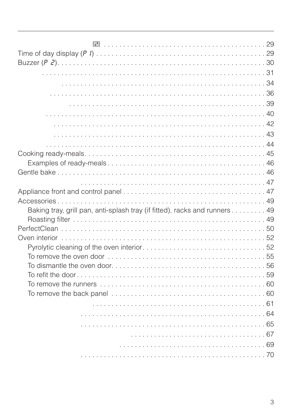Miele H4270 User Manual | Page 3 / 72