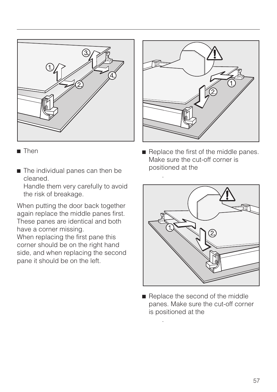 Cleaning and care | Miele H4270 User Manual | Page 57 / 72