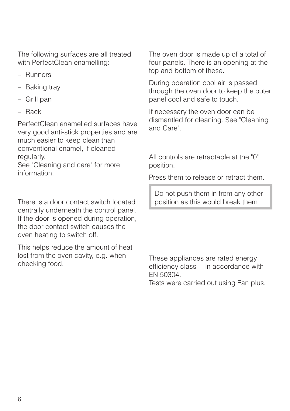 Description of the appliance | Miele H4270 User Manual | Page 6 / 72
