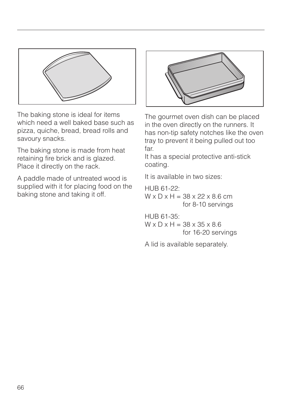 Extra accessories | Miele H4270 User Manual | Page 66 / 72