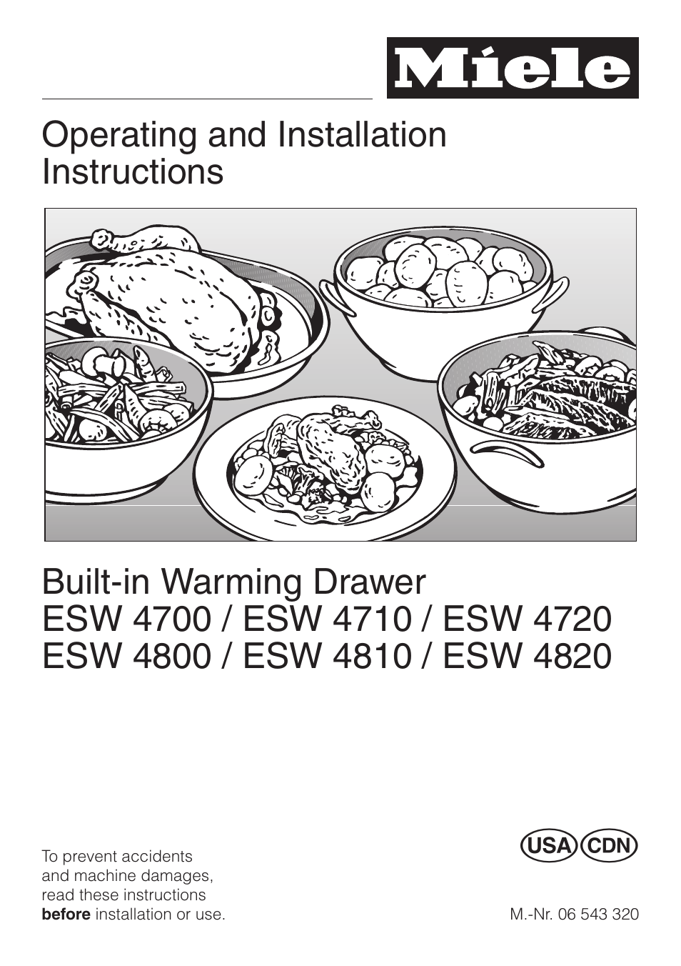 Miele ESW4820 User Manual | 36 pages