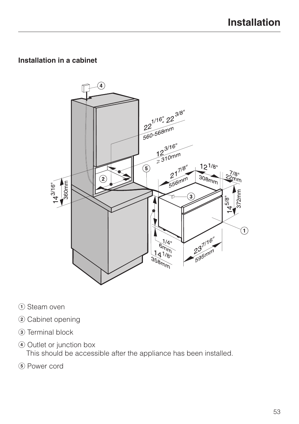 Installation | Miele DG2661 User Manual | Page 53 / 60