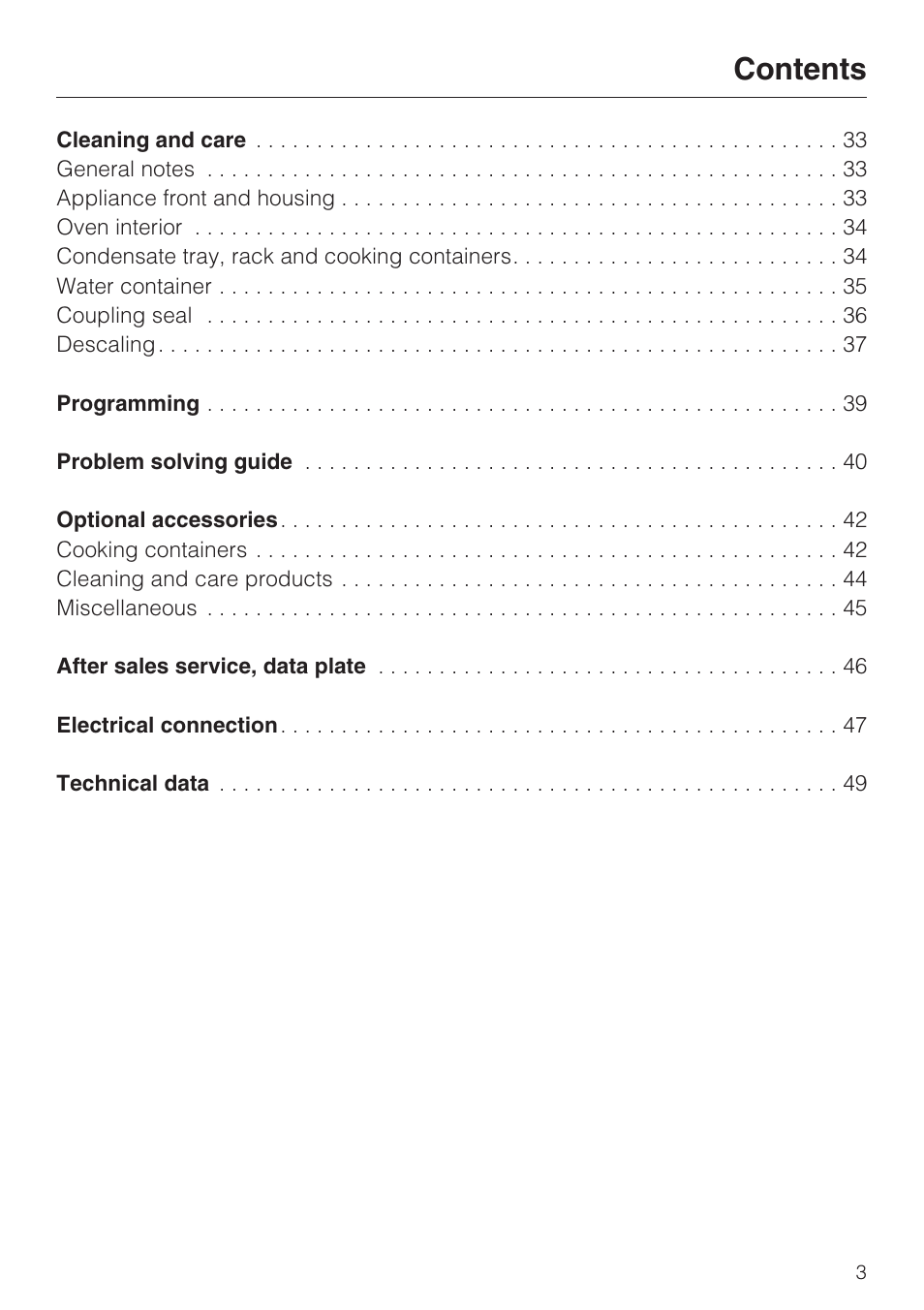 Miele DG 1050 User Manual | Page 3 / 52