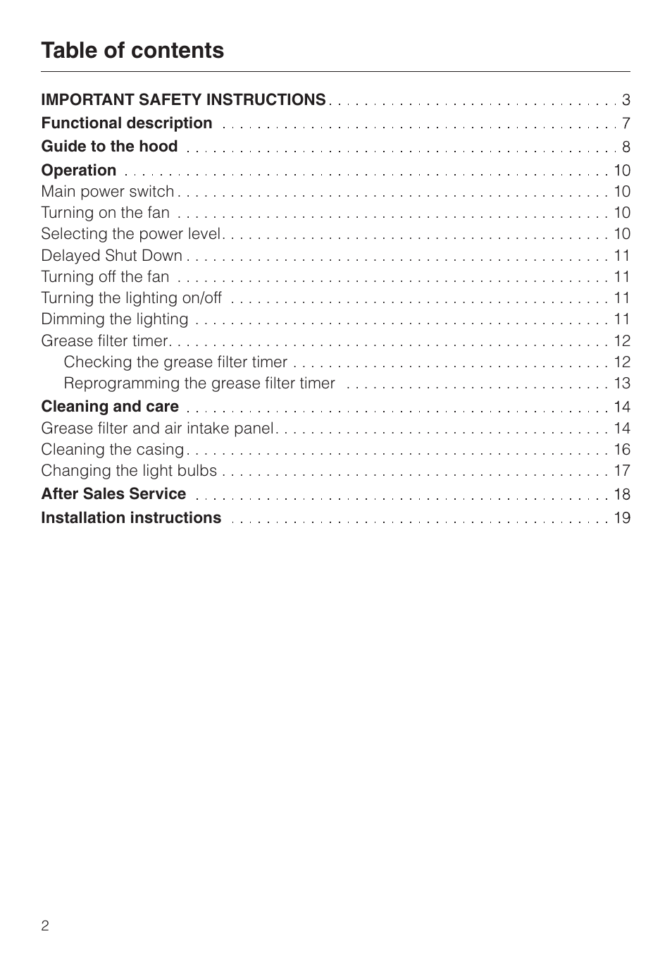 Miele DA 289-3 User Manual | Page 2 / 32