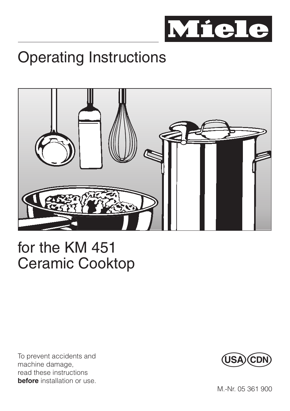 Miele KM 451 User Manual | 36 pages